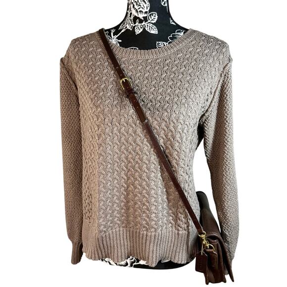 Paper Crane Taupe Knit Sweater | Cozy & Chic - Picture 1 of 7